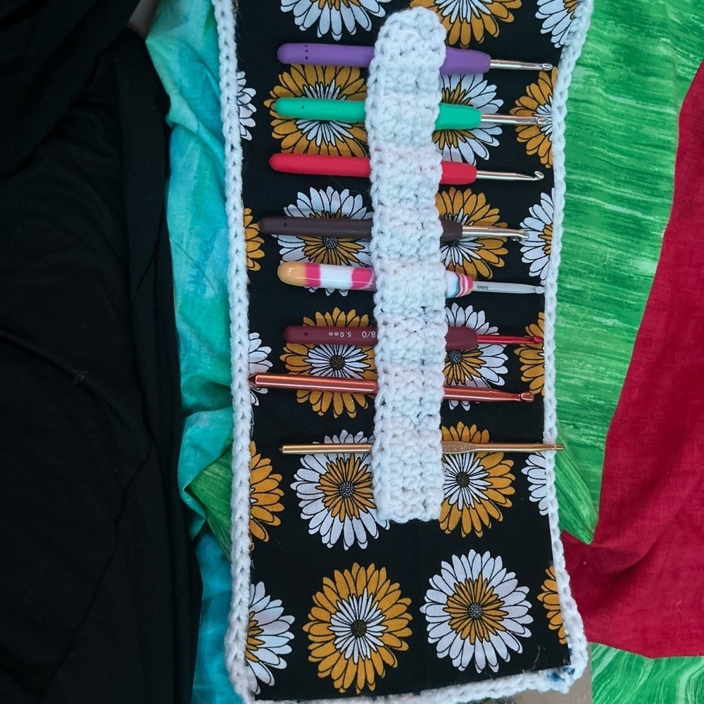 Floral Crochet Hook Organizer